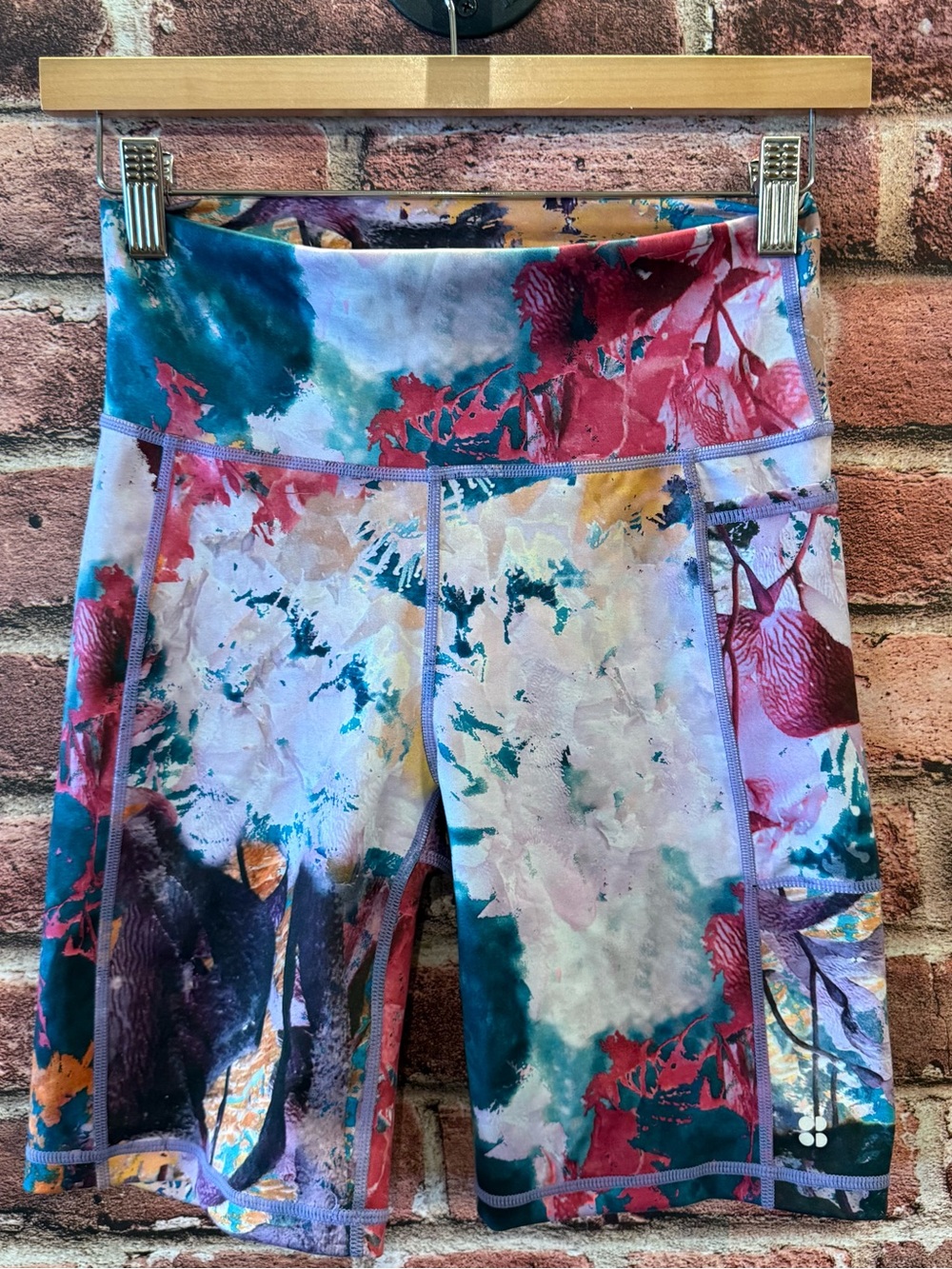 Sweaty Betty Girls' Multicolor Floral-Print Bike Shorts